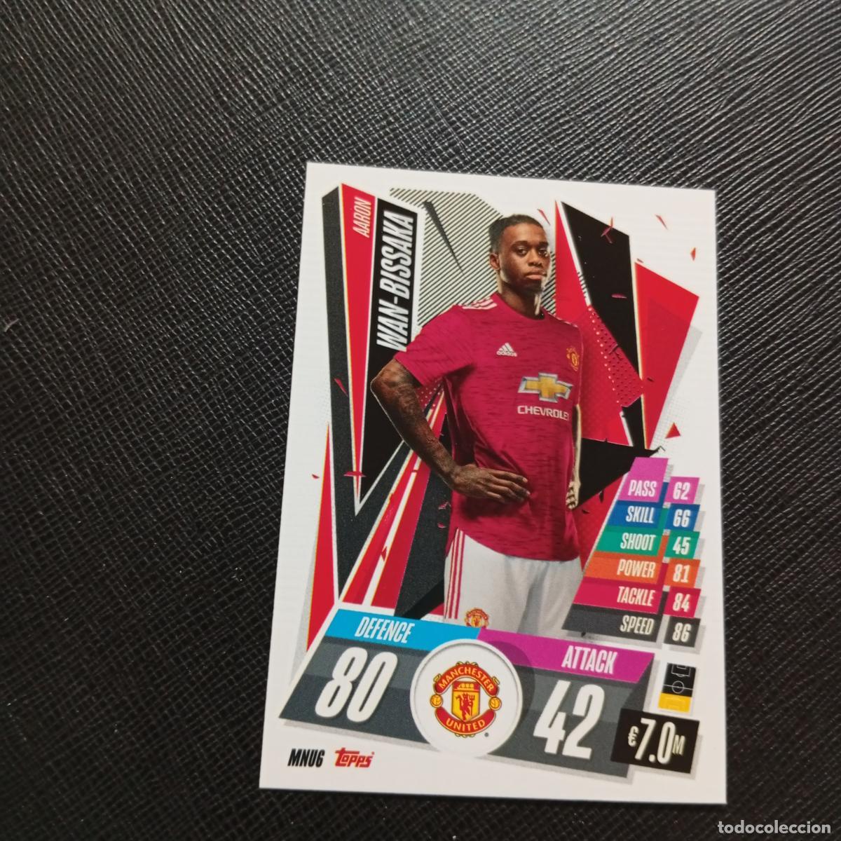 Fu&szlig;ball-Sticker: WAN BISSAKA MANCHESTER UNITED TOPPS MATCH ATTAX 2020 2021 CROMO 20 21 FUTBOL - (MD01/02-3) PG53
