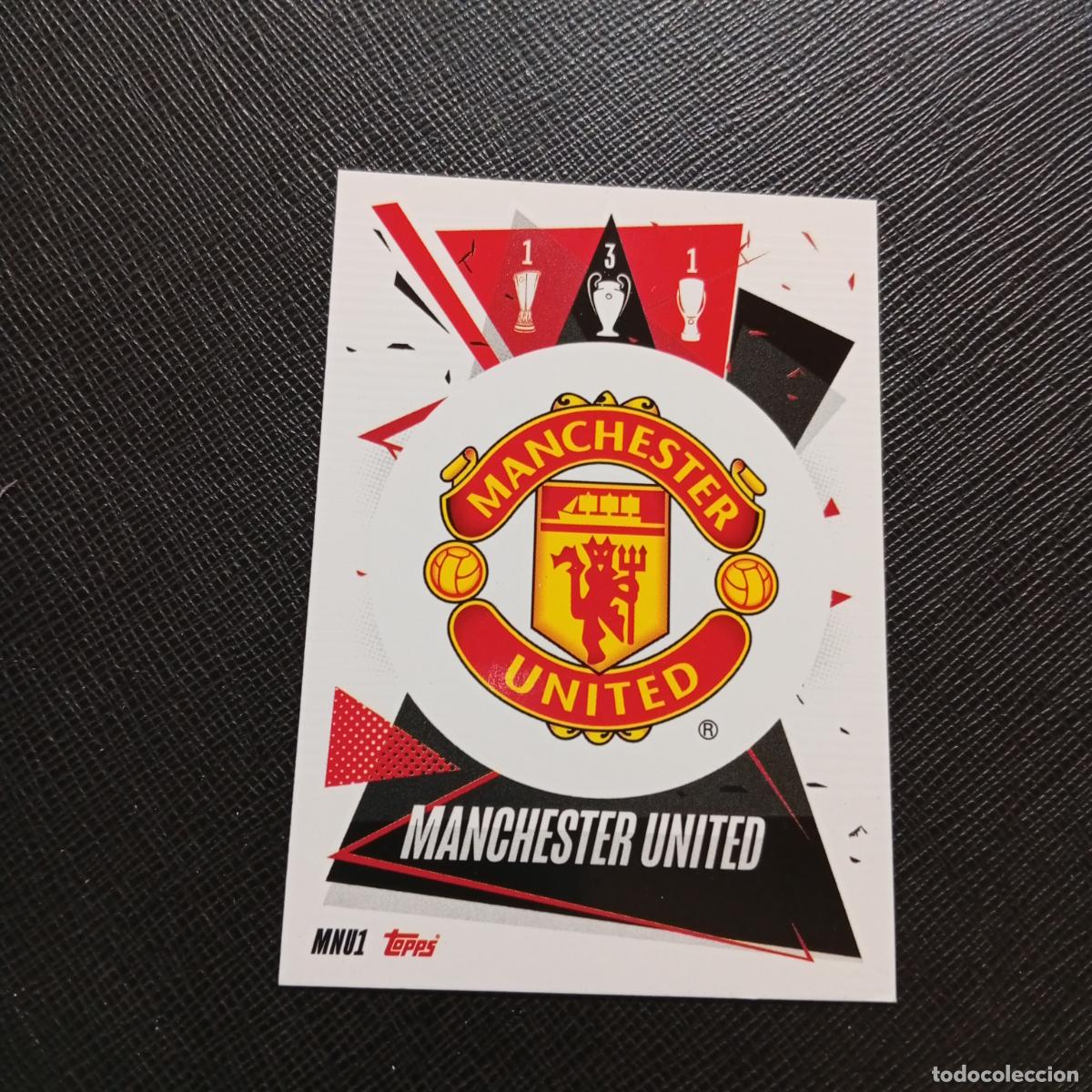 Fu&szlig;ball-Sticker: ESCUDO MANCHESTER UNITED TOPPS MATCH ATTAX 2020 2021 CROMO 20 21 FUTBOL - (MD01/02-3) PG53