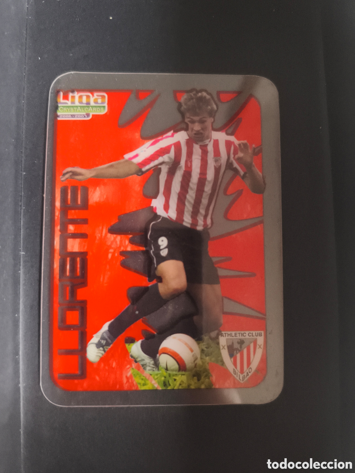 Fu&szlig;ball-Sticker: LLORENTE 216 Athletic Club Bilbao 2006-2007 Mundicromo CrystalCards
