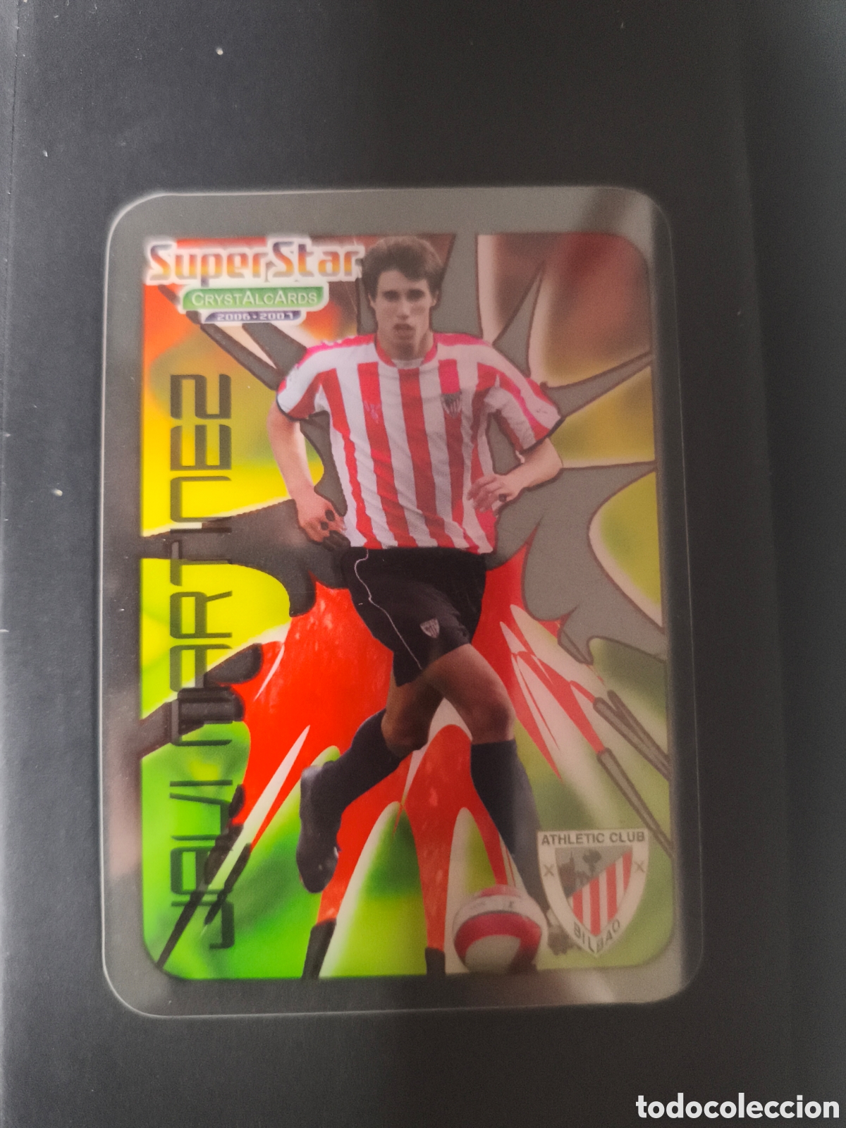 Fu&szlig;ball-Sticker: JAVI MARTINEZ 373 Athletic Club Bilbao 2006-2007 Mundicromo CrystalCards