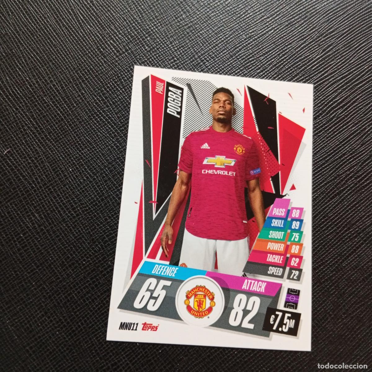 Fu&szlig;ball-Sticker: PAU POGBA MANCHESTER UNITED TOPPS MATCH ATTAX 2020 2021 CROMO 20 21 FUTBOL - (MD01/02-3) PG53
