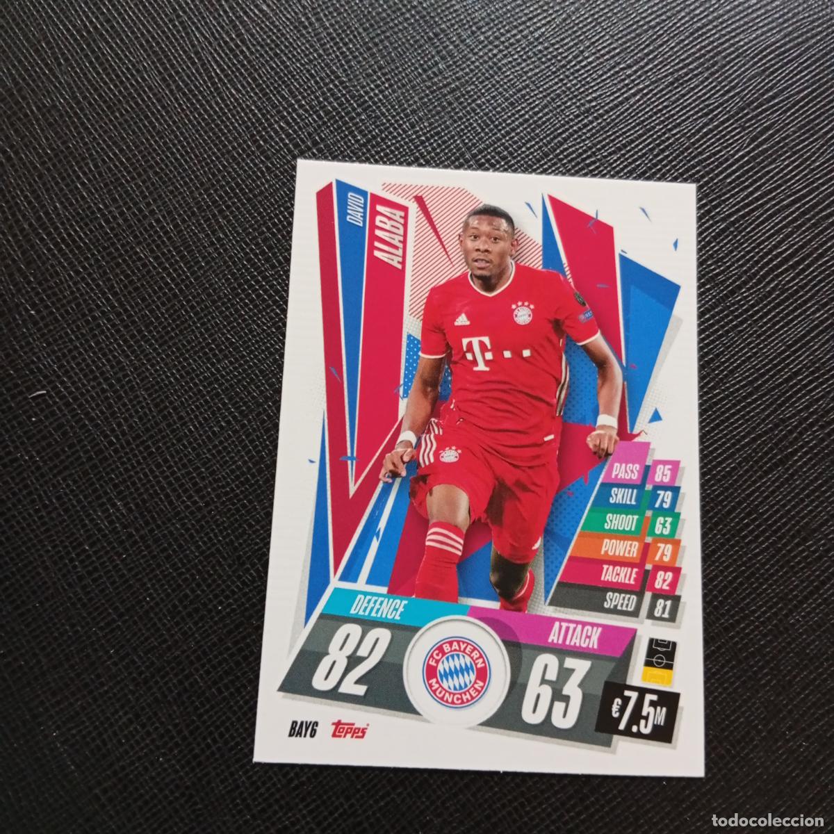 Cromos de F&uacute;tbol: ALABA BAYERN MUNICH TOPPS MATCH ATTAX 2020 2021 CROMO 20 21 FUTBOL - (MD01/02-3) PG54