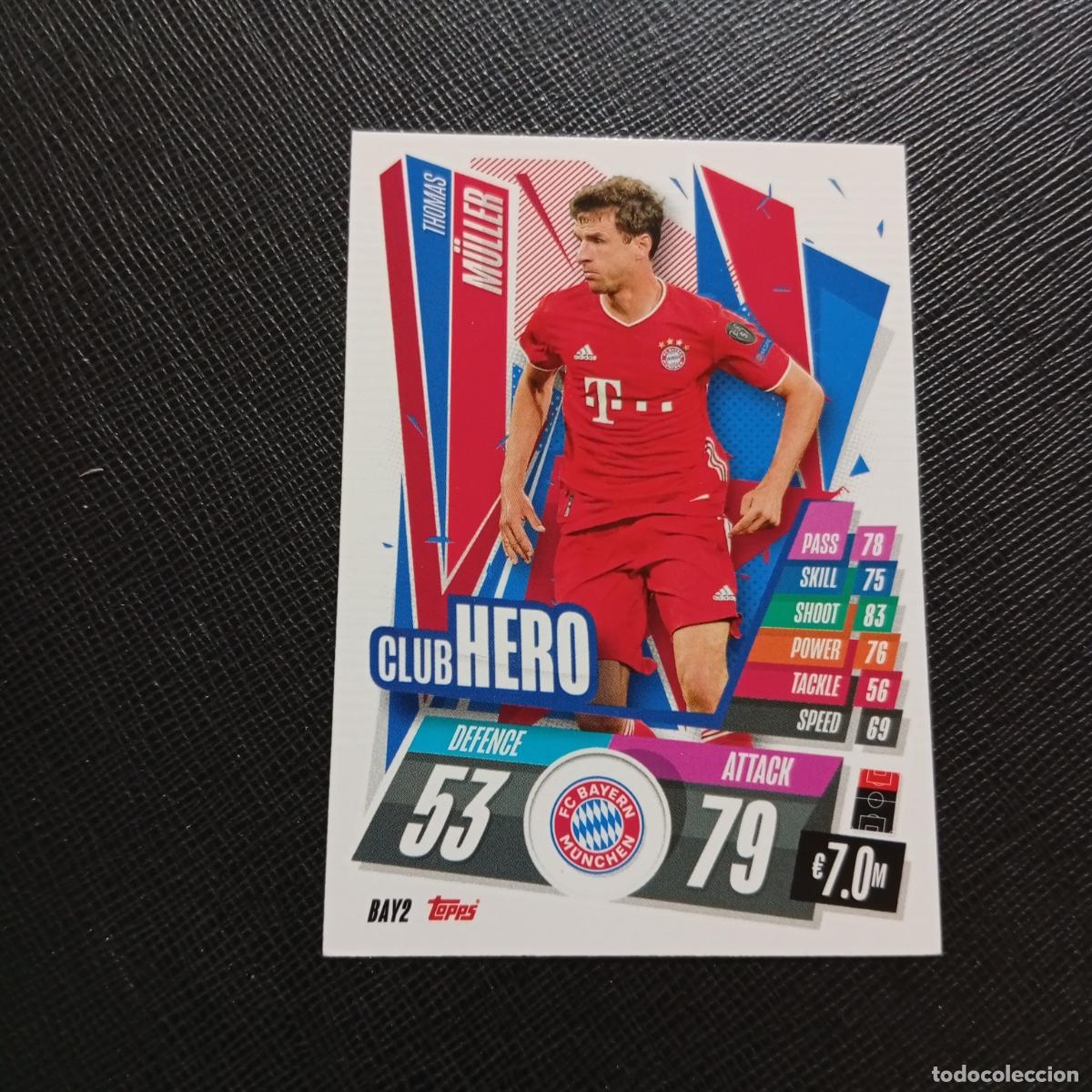 Cartes &agrave; collectionner de Football: MULLER BAYERN MUNICH TOPPS MATCH ATTAX 2020 2021 CROMO 20 21 FUTBOL - (MD01/02-3) PG54