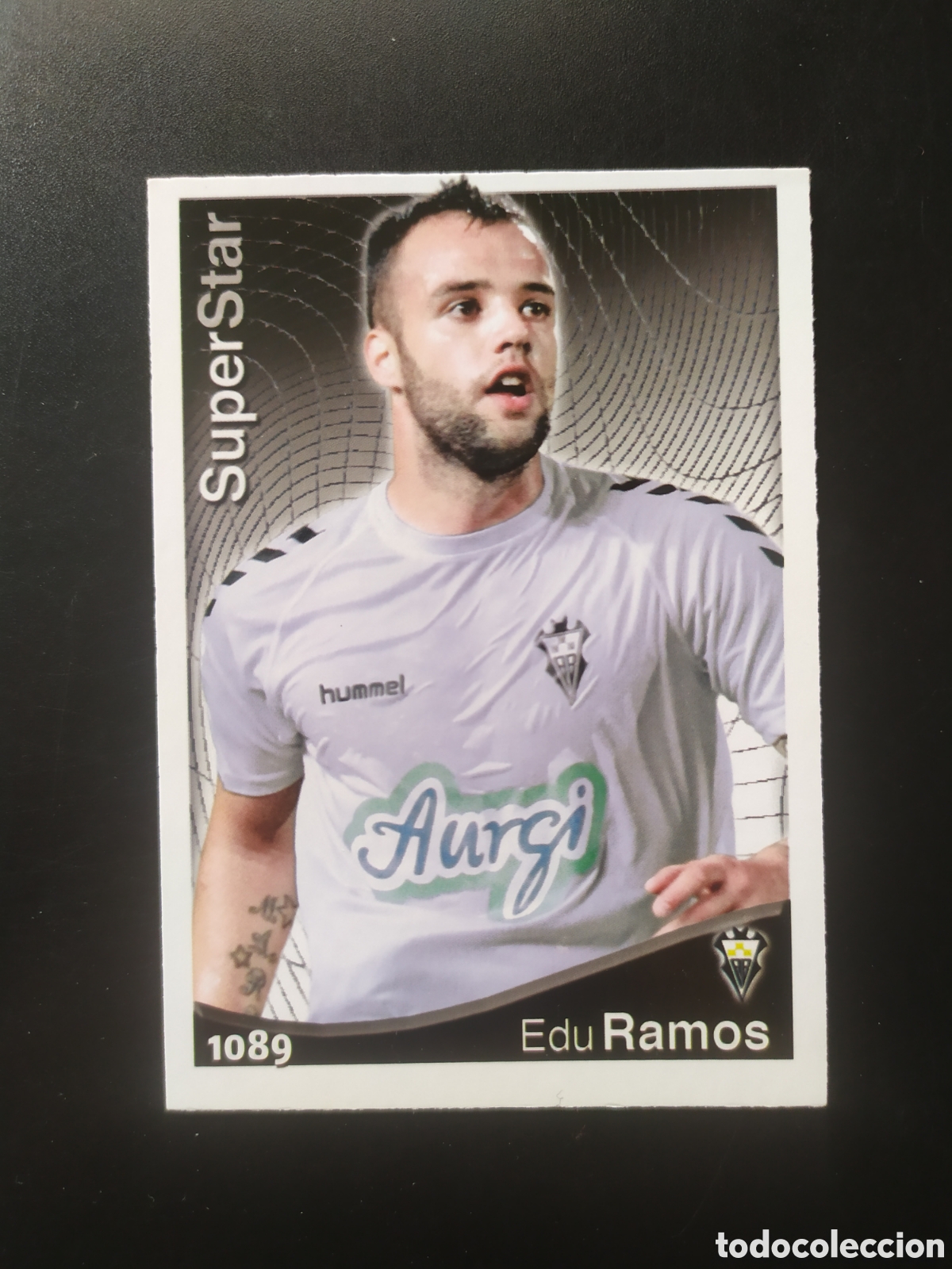 Cromos de Futebol: Mundicromo fichas Liga 2014 2015 14 15 Edu Ramos superstar n&deg; 1089 Albacete