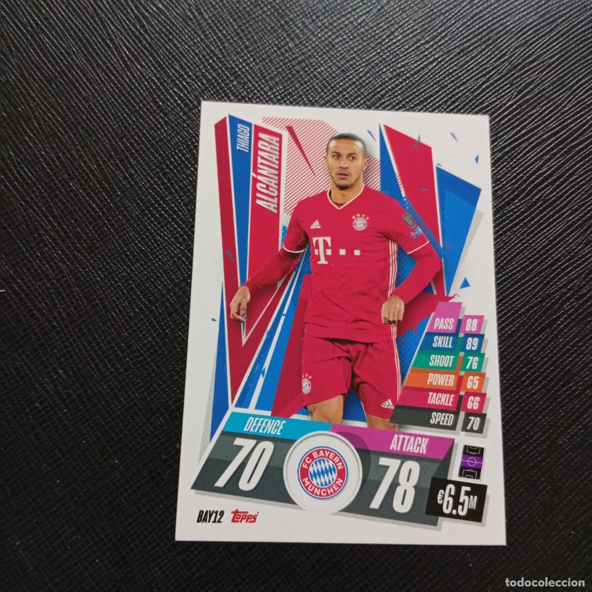 Cromos de Futebol: ALCANTARA BAYERN MUNICH TOPPS MATCH ATTAX 2020 2021 CROMO 20 21 FUTBOL - (MD01/02-3) PG55