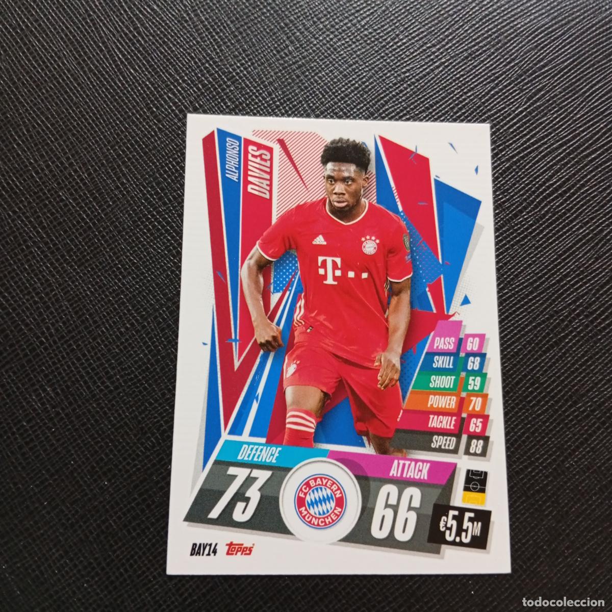 Cromos de Futebol: DAVIES BAYERN MUNICH TOPPS MATCH ATTAX 2020 2021 CROMO 20 21 FUTBOL - (MD01/02-3) PG55