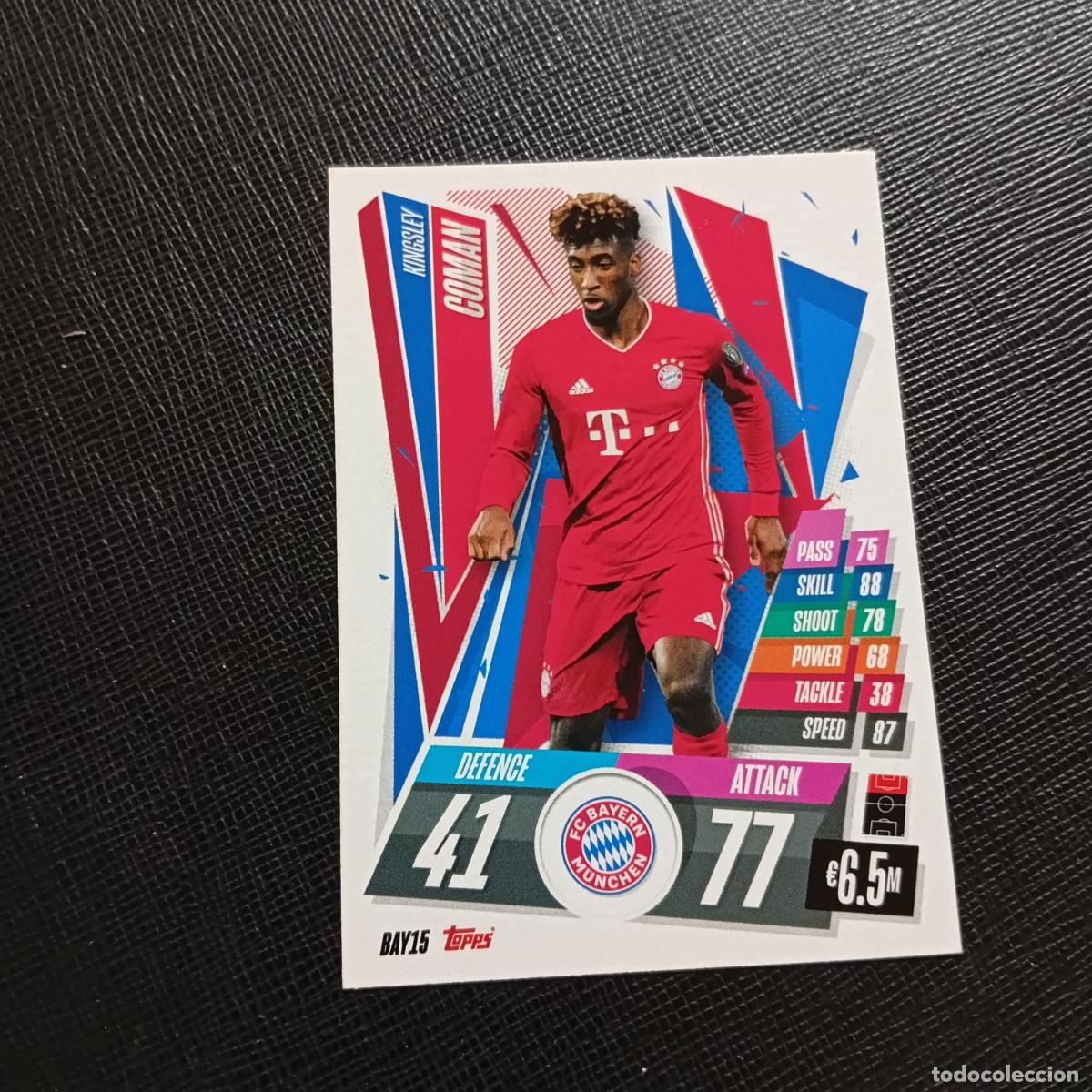 Cromos de Futebol: COMAN BAYERN MUNICH TOPPS MATCH ATTAX 2020 2021 CROMO 20 21 FUTBOL - (MD01/02-3) PG55