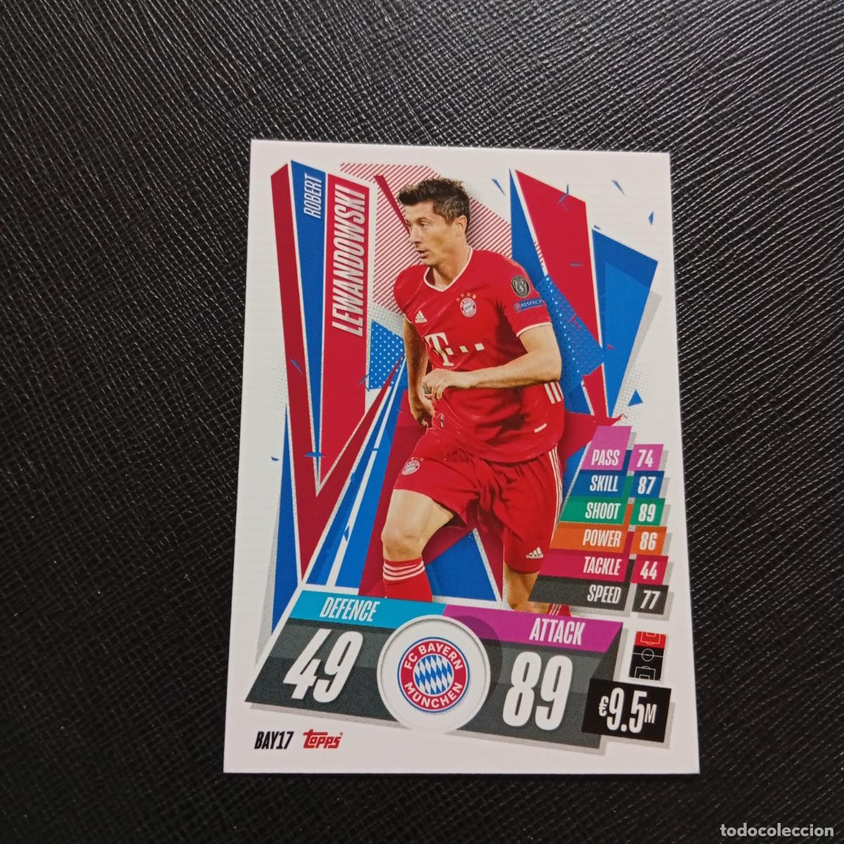 Cromos de Futebol: LEWANDOWSKI BAYERN MUNICH TOPPS MATCH ATTAX 2020 2021 CROMO 20 21 FUTBOL - (MD01/02-3) PG55