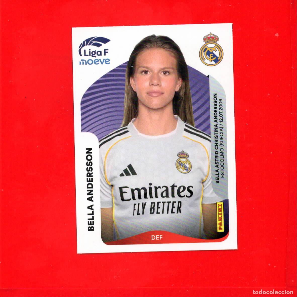 Football Stickers: 267 B Bella Andersson - REAL MADRID - Liga Femenina F 2025 2026 25 26 - Sin definir