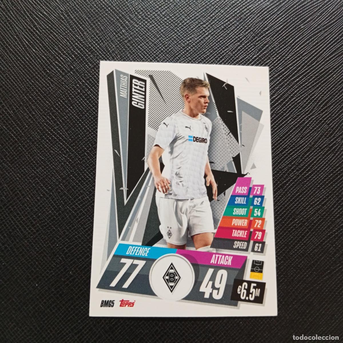 Football Stickers: GINTER MONCHENGLADBACH TOPPS MATCH ATTAX 2020 2021 CROMO 20 21 FUTBOL - (MD01/02-3) PG56