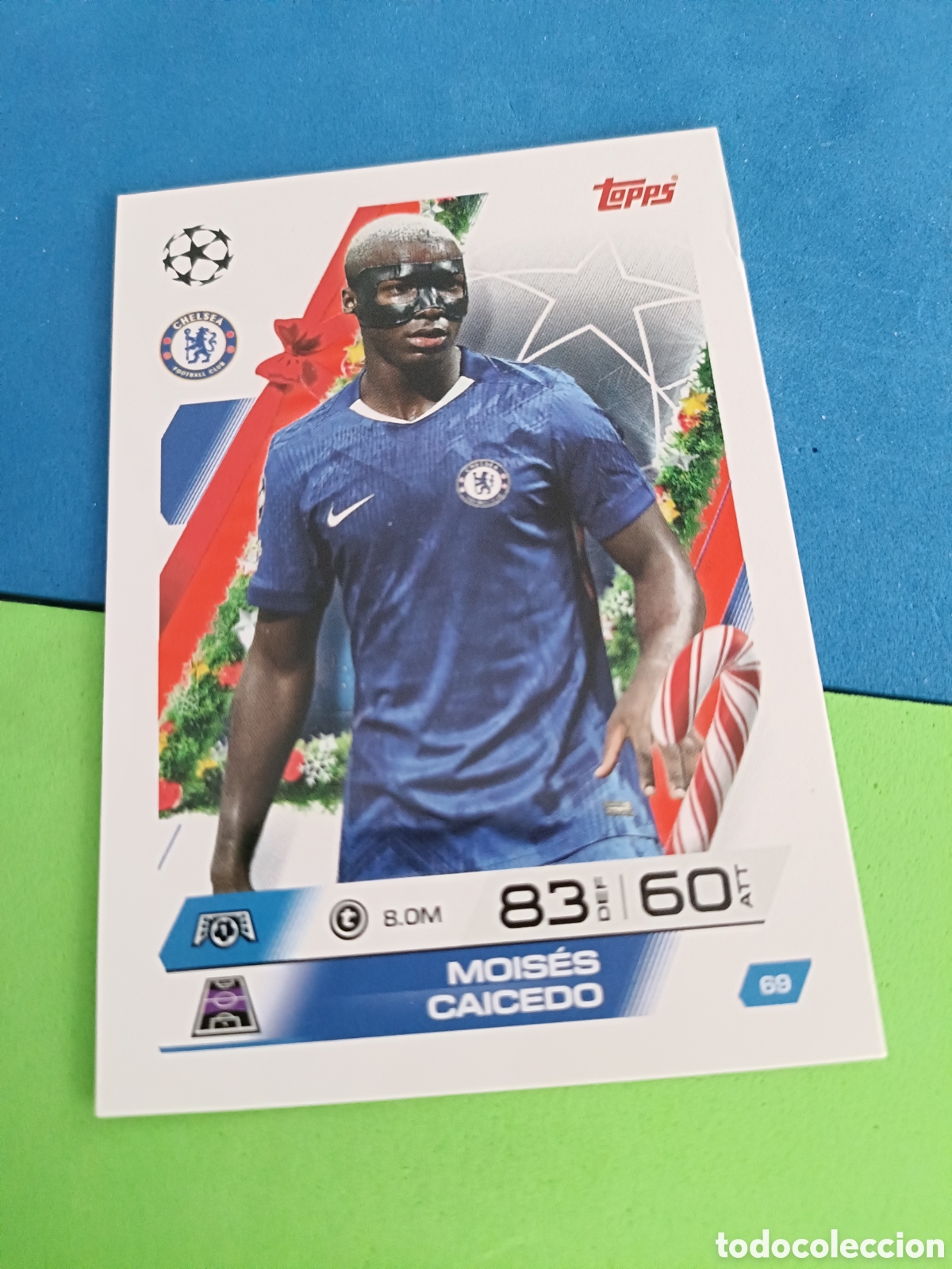 Cartes &agrave; collectionner de Football: Match Attax Topps 2025 2026 25 26 - Festive Calendar paralela 69 Caicedo