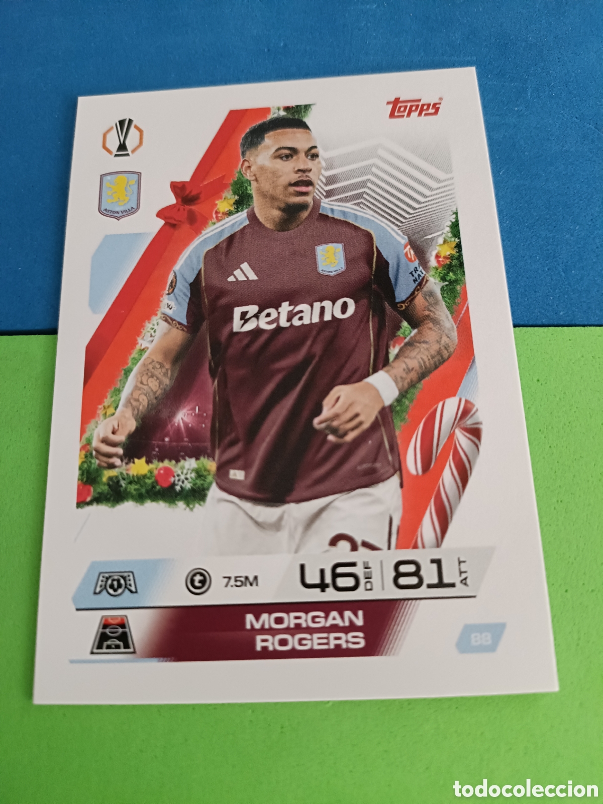 Cartes &agrave; collectionner de Football: Match Attax Topps 2025 2026 25 26 - Festive Calendar paralela 88 Morgan Rogers