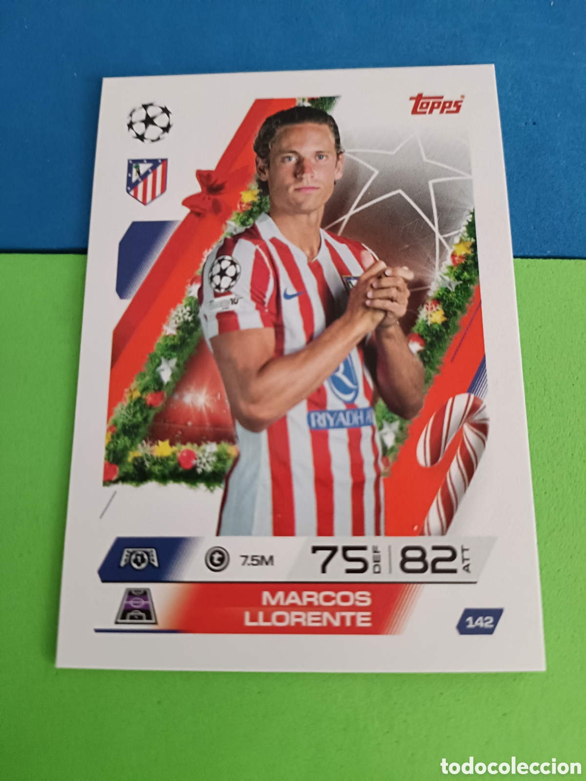 Cartes &agrave; collectionner de Football: Match Attax Topps 2025 2026 25 26 - Festive Calendar paralela 142 Llorente Atl&eacute;tico Madrid