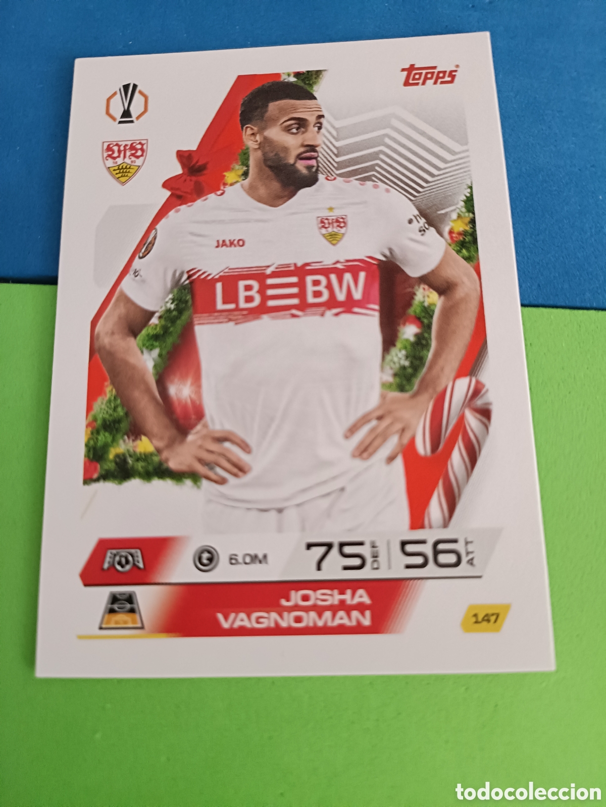 Fu&szlig;ball-Sticker: Match Attax Topps 2025 2026 25 26 - Festive Calendar paralela 147 Vagnoman