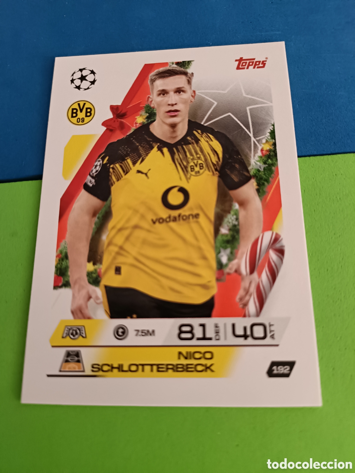 Cromos de F&uacute;tbol: Match Attax Topps 2025 2026 25 26 - Festive Calendar paralela 192 Schlotterbeck