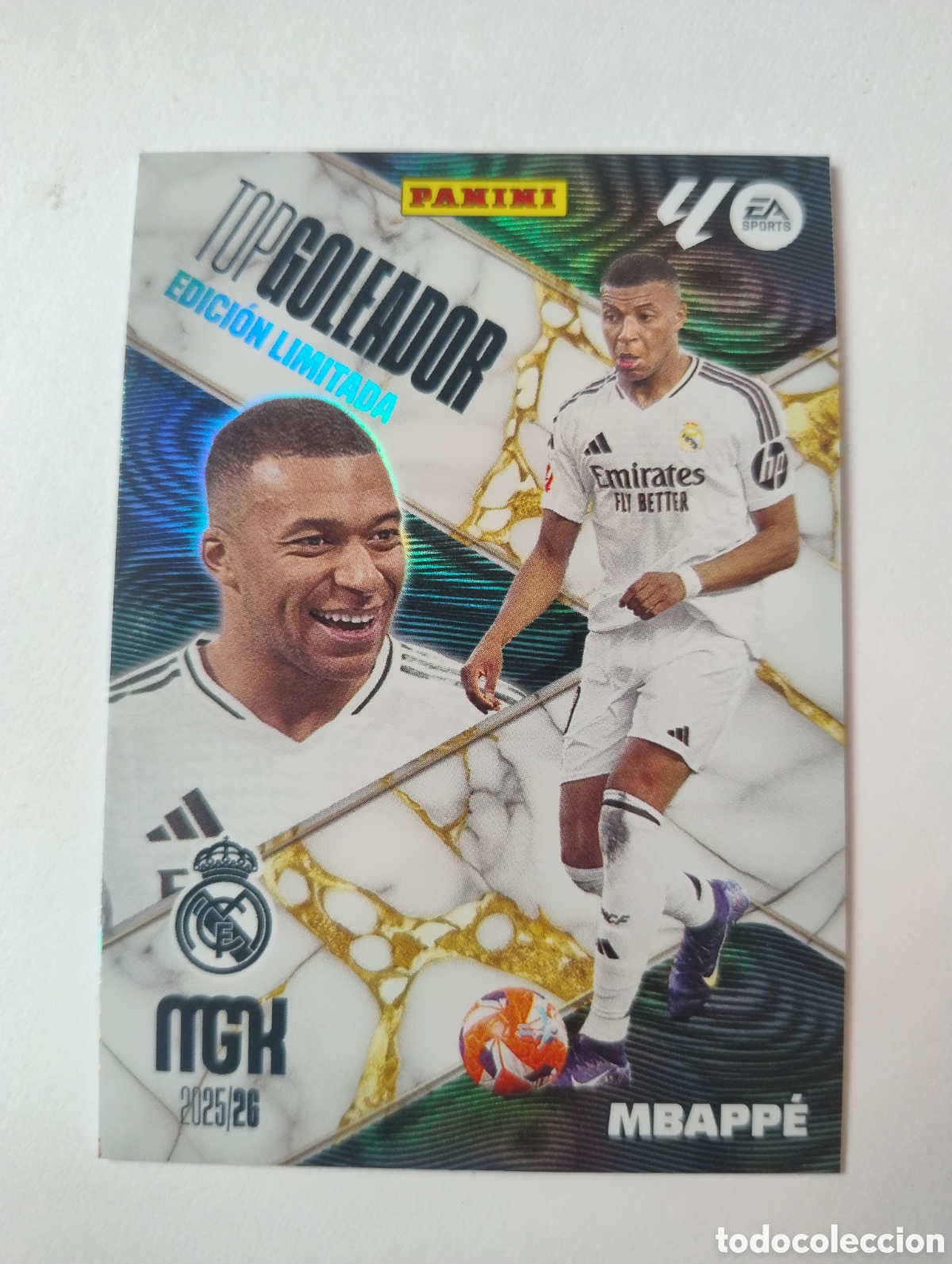 Cromos de F&uacute;tbol: Mbappe - Real Madrid - Megacracks 2025 - 2026 Topps Goleador Edici&oacute;n Limitada