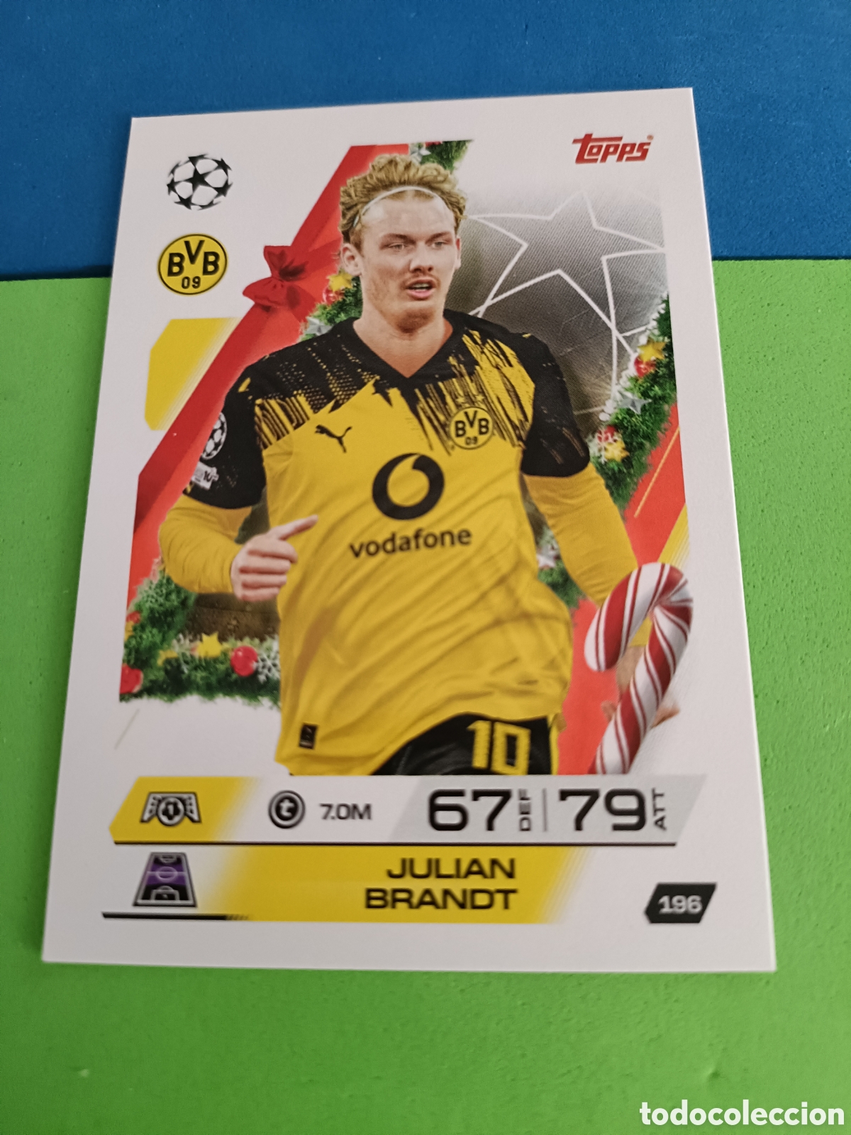 Cromos de F&uacute;tbol: Match Attax Topps 2025 2026 25 26 - Festive Calendar paralela 196 Julian Brandt