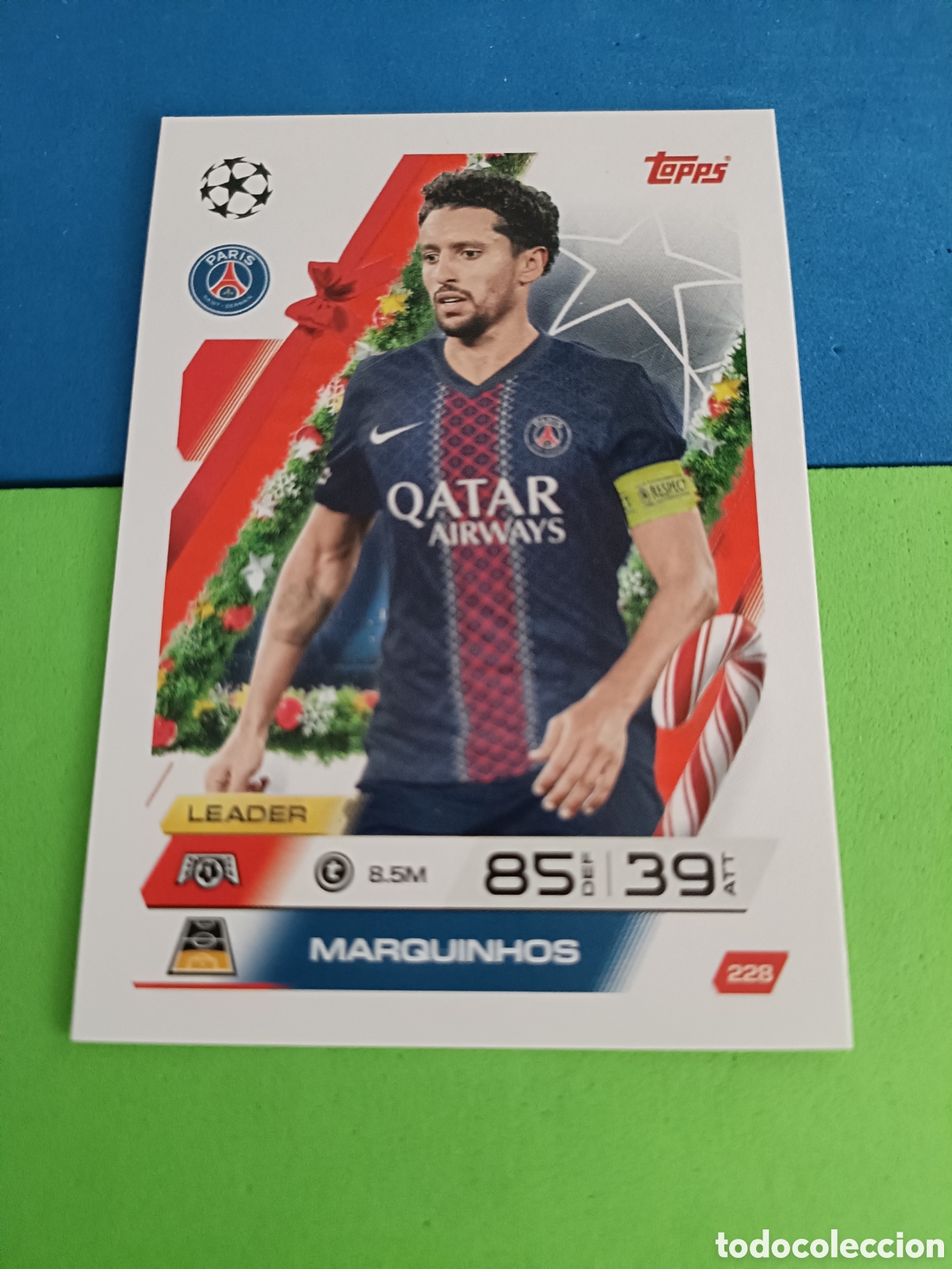 Cromos de F&uacute;tbol: Match Attax Topps 2025 2026 25 26 - Festive Calendar paralela 228 Marquinhos