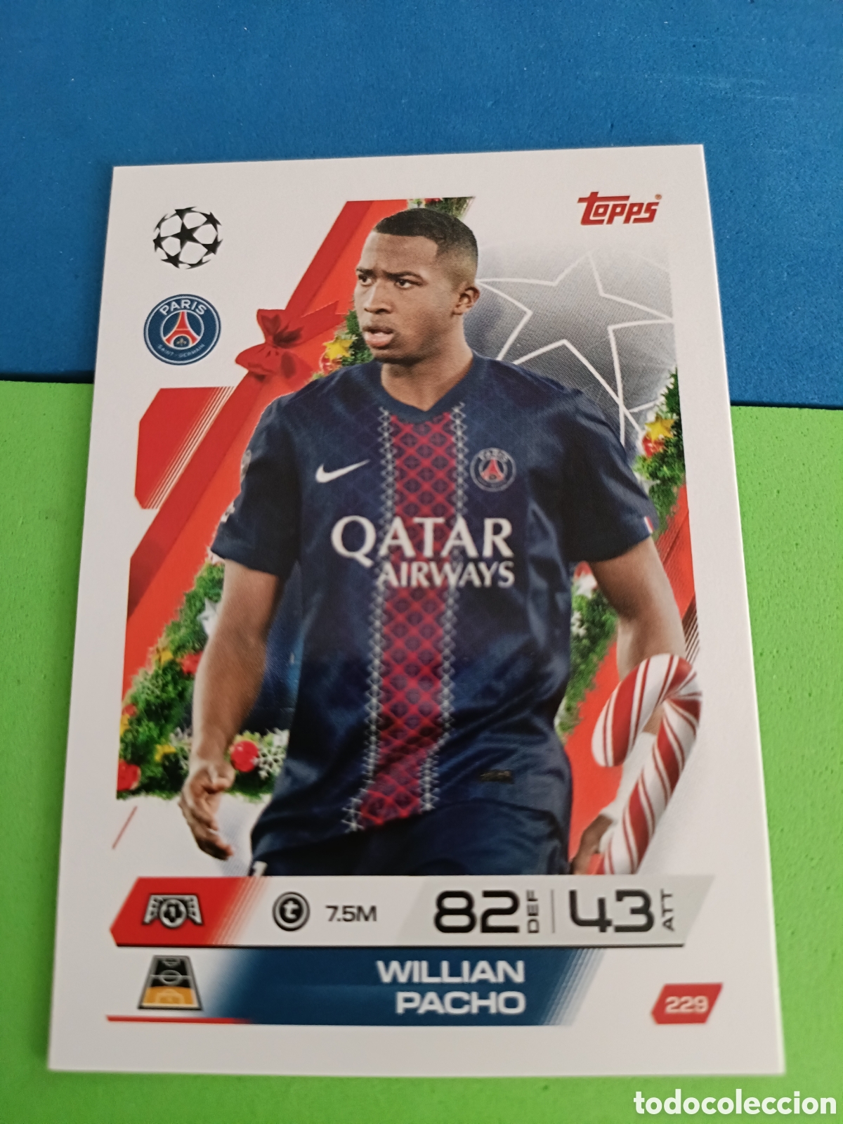 Fu&szlig;ball-Sticker: Match Attax Topps 2025 2026 25 26 - Festive Calendar paralela 229 Pacho