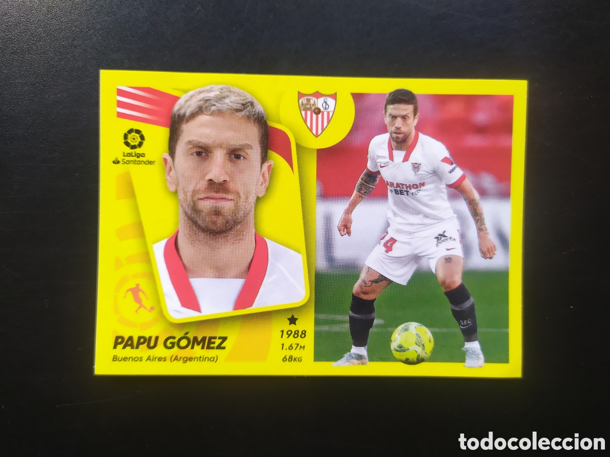 Cromos de F&uacute;tbol: Liga este 2021 2022 21 22 panini Papu G&oacute;mez n&deg; 17 Sevilla