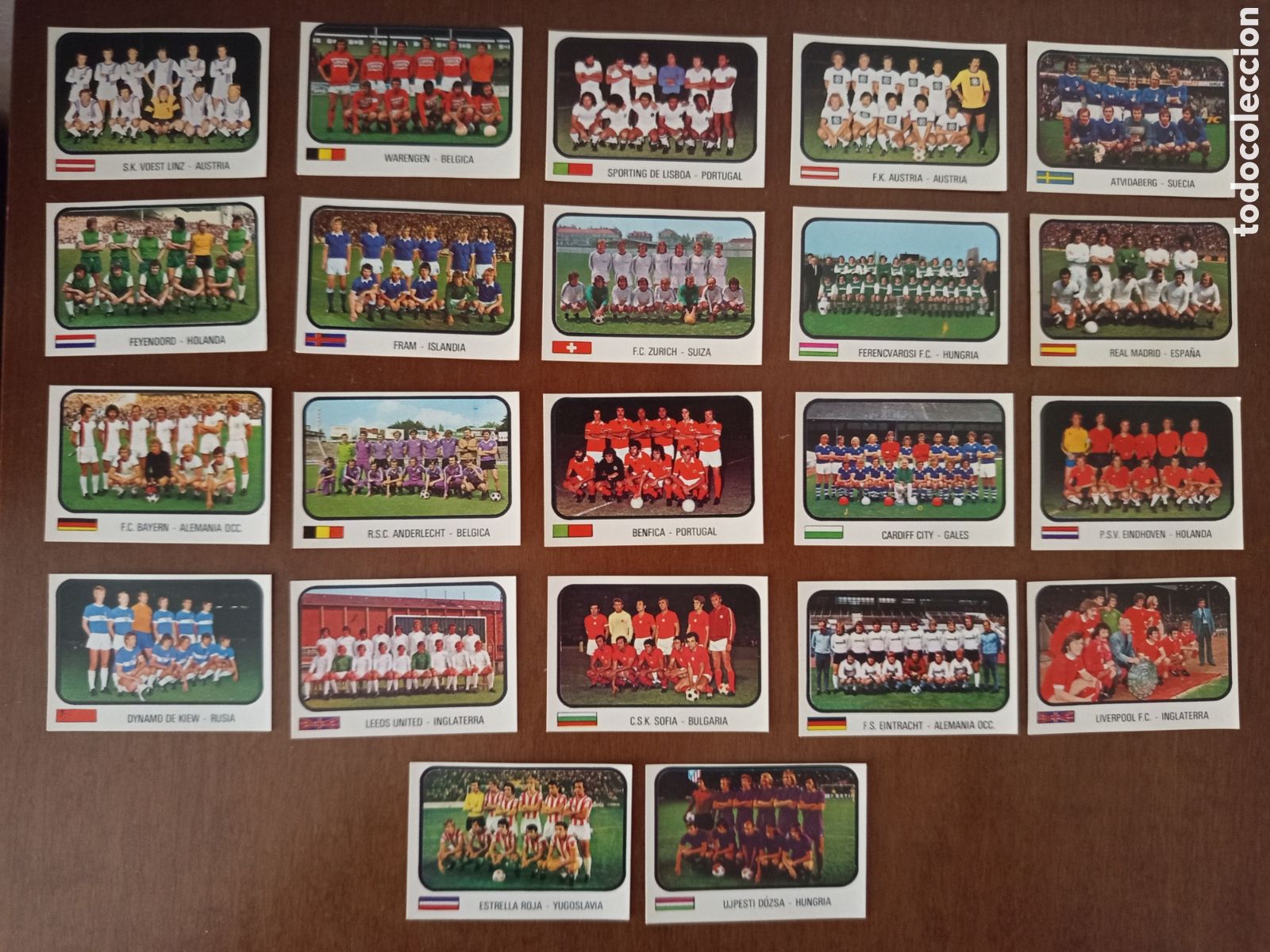 Cromos de F&uacute;tbol: Lote de cromos futbol Ruiz Romero 1975 / 76 equipos europeos, copa europa, liga... Real Madrid, Csk