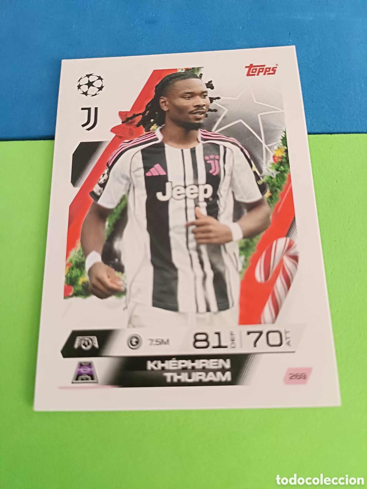 Cromos de F&uacute;tbol: Match Attax Topps 2025 2026 25 26 - Festive Calendar paralela 269 Thuram