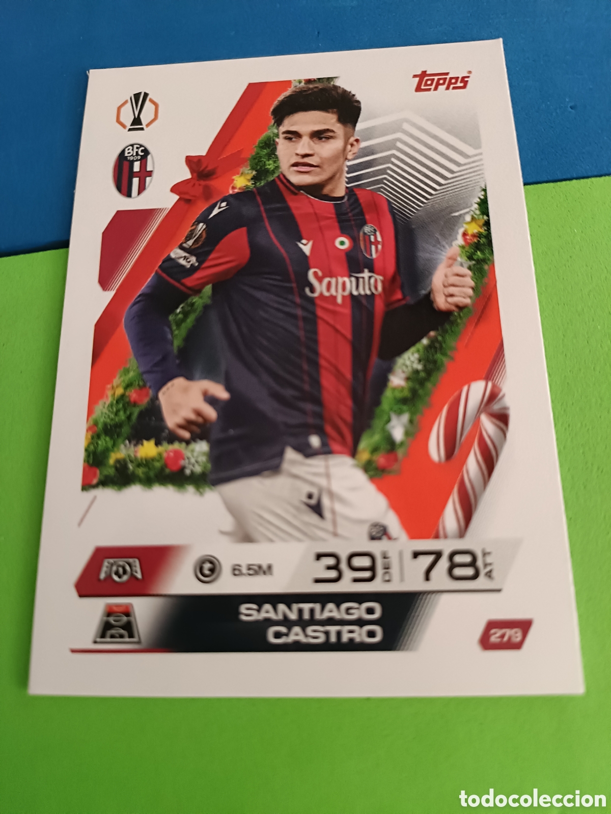 Cromos de F&uacute;tbol: Match Attax Topps 2025 2026 25 26 - Festive Calendar paralela 279 Santiago Castro