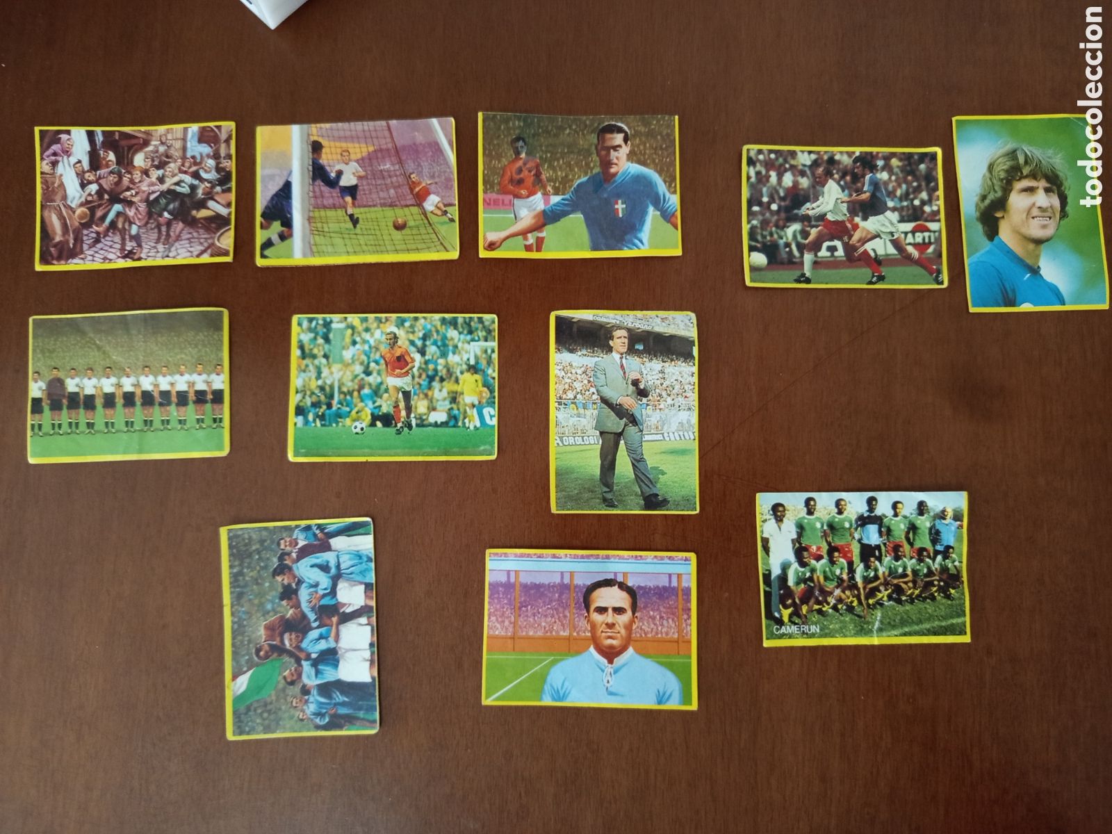 Cromos de F&uacute;tbol: Lote de cromos Danone 82 futbol mundial yogur tve