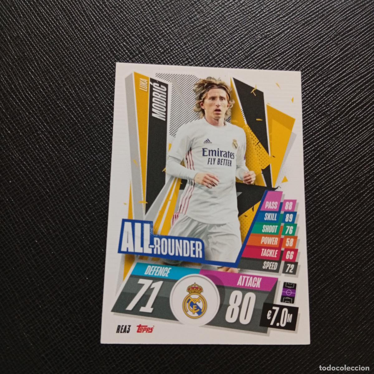 Cartes &agrave; collectionner de Football: MODRIC REAL MADRID TOPPS MATCH ATTAX 2020 2021 CROMO 20 21 FUTBOL - (MD01/02-3) PG58