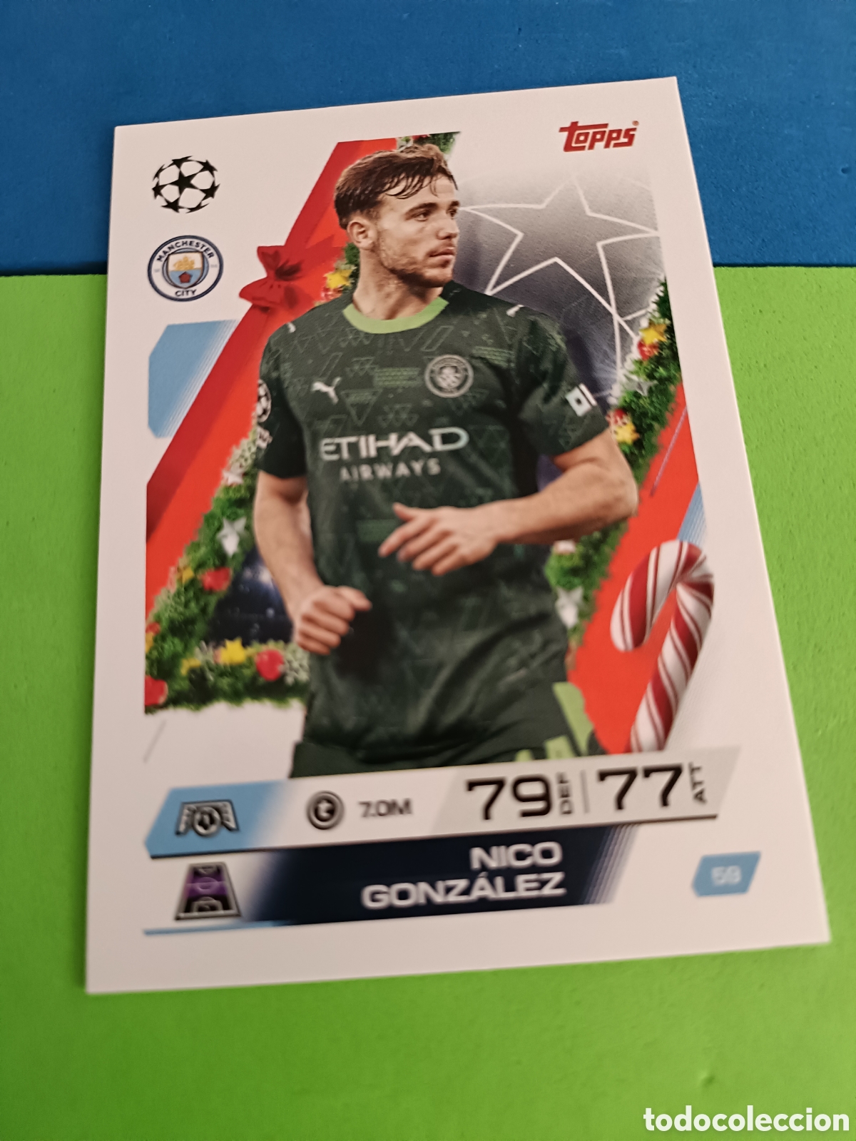 Cromos de F&uacute;tbol: Match Attax Topps 2025 2026 25 26 - Festive Calendar paralela 59 Nico Gonz&aacute;lez