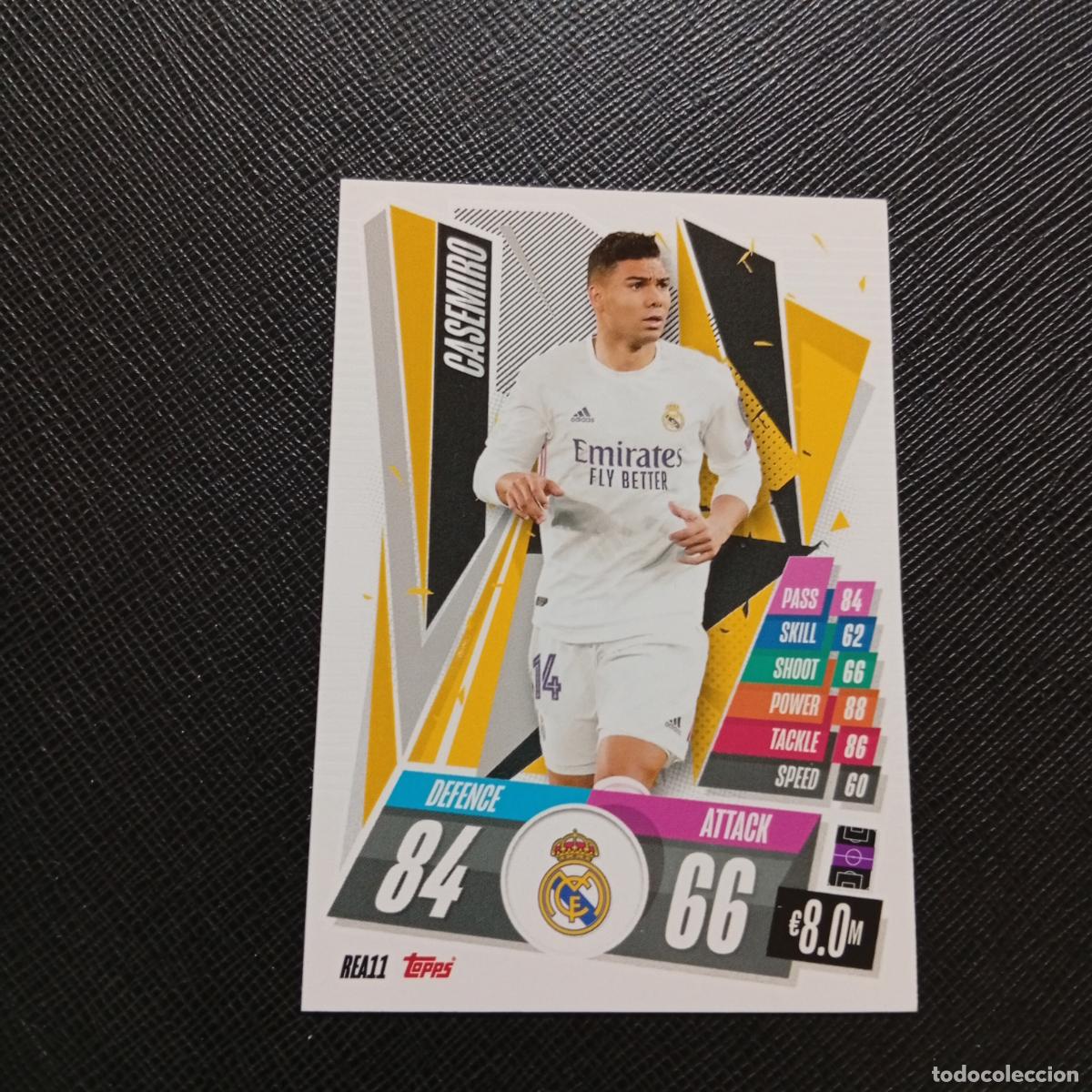 Cromos de F&uacute;tbol: CASEMIRO REAL MADRID TOPPS MATCH ATTAX 2020 2021 CROMO 20 21 FUTBOL - (MD01/02-3) PG58