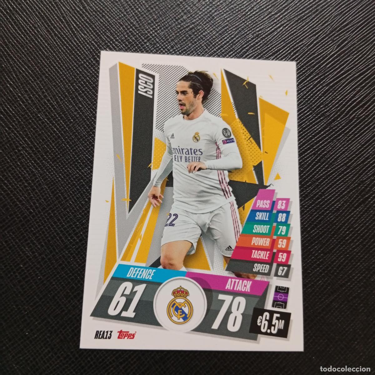 Cromos de F&uacute;tbol: ISCO REAL MADRID TOPPS MATCH ATTAX 2020 2021 CROMO 20 21 FUTBOL - (MD01/02-3) PG58