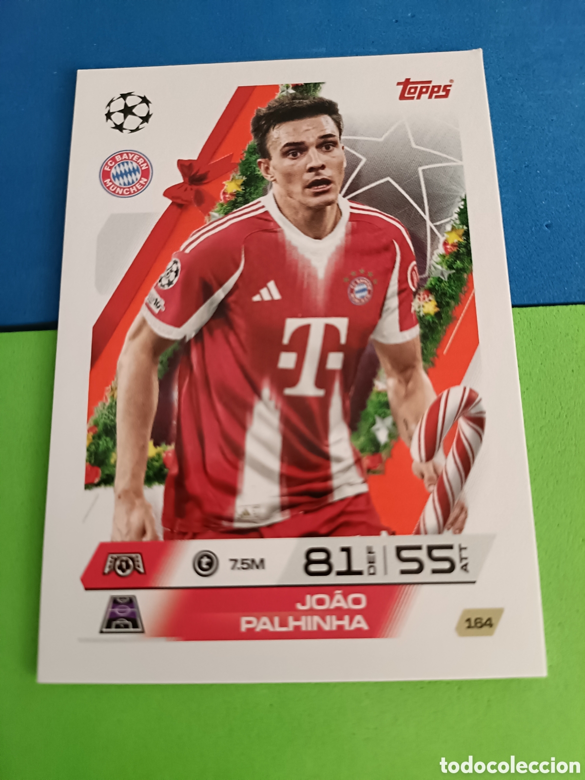 Cromos de F&uacute;tbol: Match Attax Topps 2025 2026 25 26 - Festive Calendar paralela 164 Palhinha
