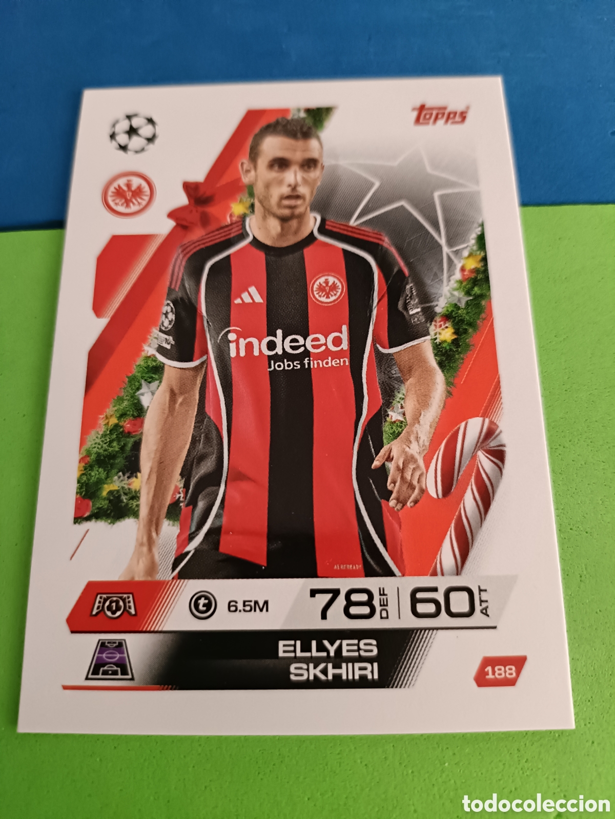 Cromos de F&uacute;tbol: Match Attax Topps 2025 2026 25 26 - Festive Calendar paralela 188 Skhiri