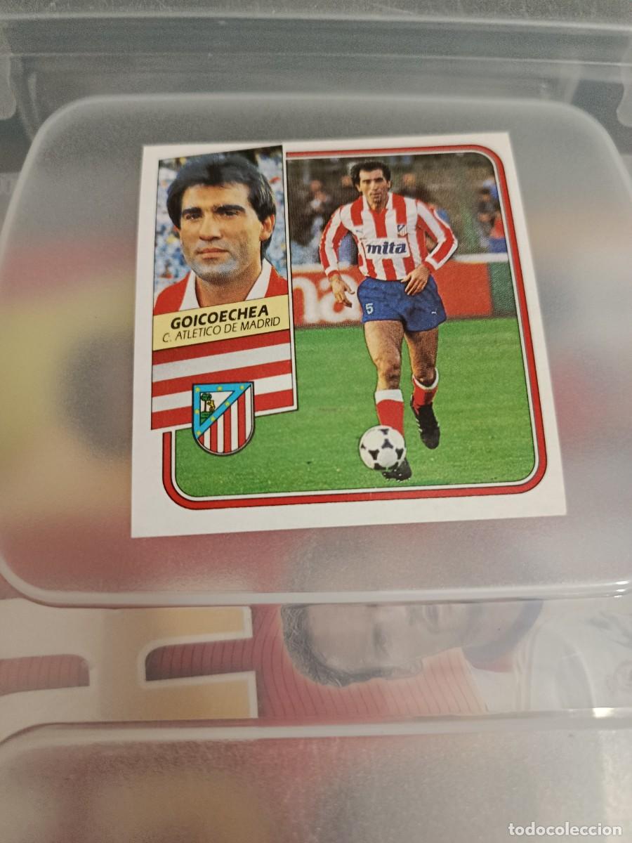Cromos de F&uacute;tbol: Cromo liga este 89/90. Goicoechea. Atl&eacute;tico de Madrid. Nunca pegado.