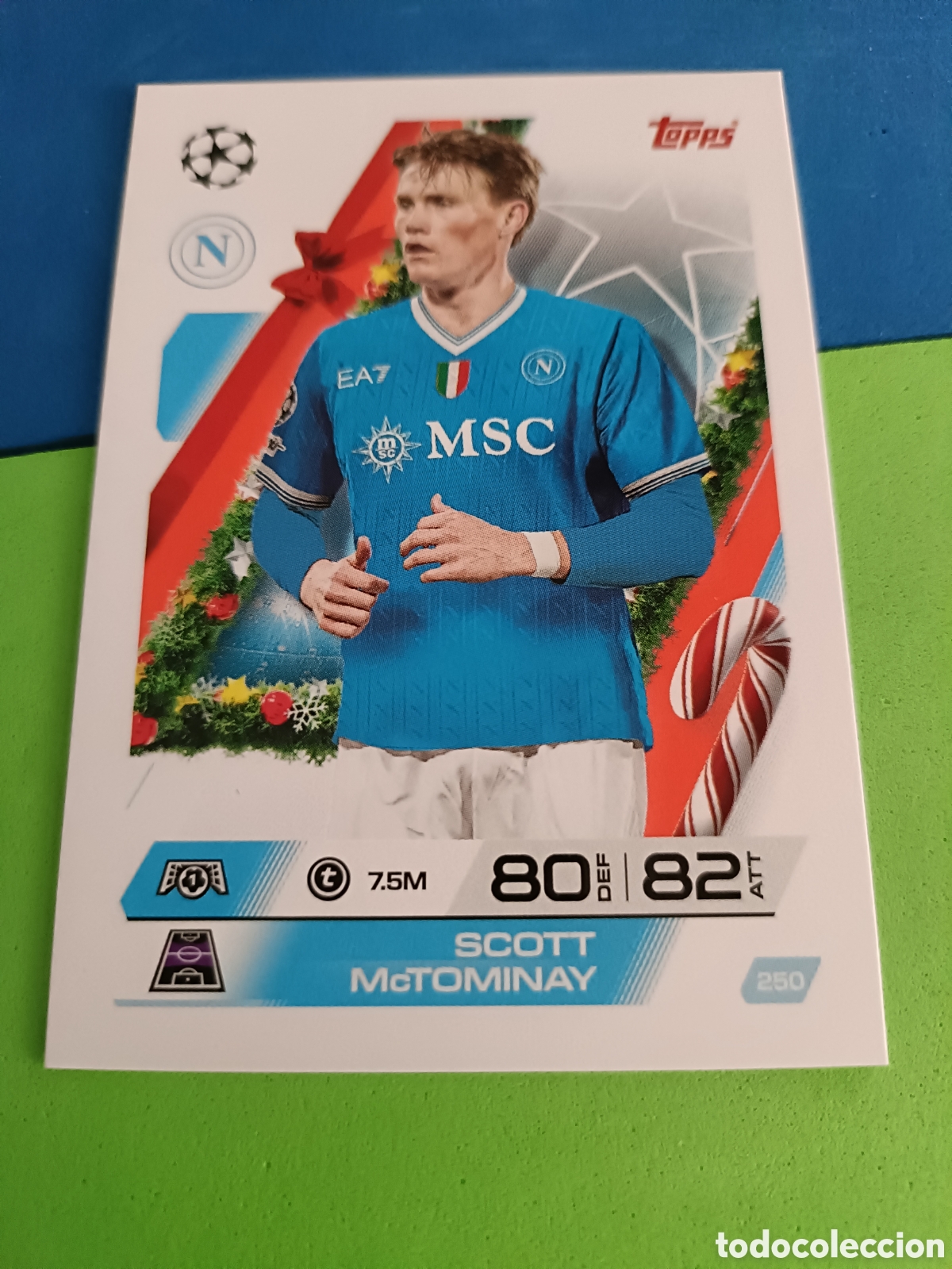 Fu&szlig;ball-Sticker: Match Attax Topps 2025 2026 25 26 - Festive Calendar paralela 250 Mctominay