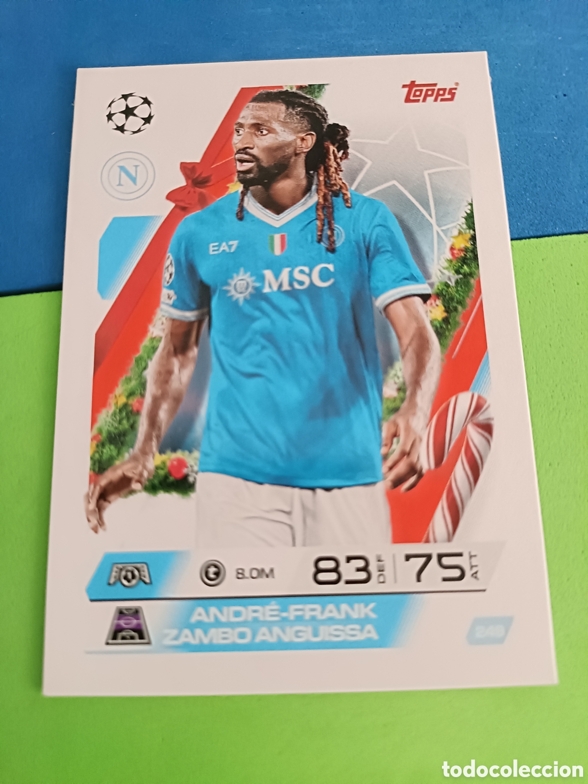 Fu&szlig;ball-Sticker: Match Attax Topps 2025 2026 25 26 - Festive Calendar paralela 249 Zambo Anguissa