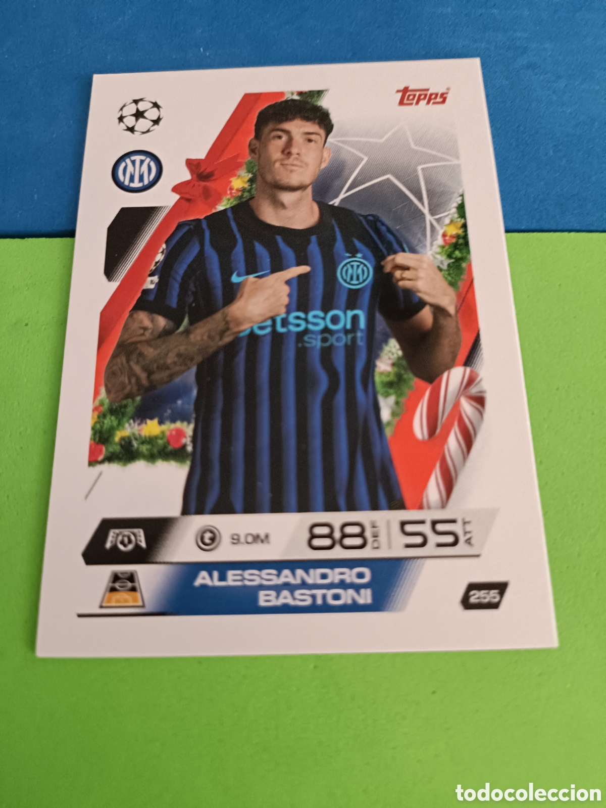 Fu&szlig;ball-Sticker: Match Attax Topps 2025 2026 25 26 - Festive Calendar paralela 255 Bastoni