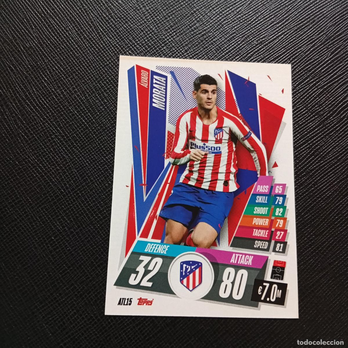 Fu&szlig;ball-Sticker: MORATA AT MADRID TOPPS MATCH ATTAX 2020 2021 CROMO 20 21 FUTBOL - (MD01/02-3) PG60