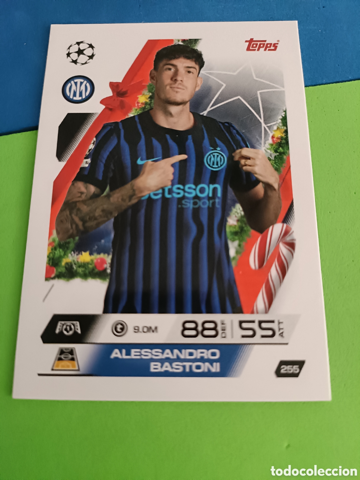 Cromos de F&uacute;tbol: Match Attax Topps 2025 2026 25 26 - Festive Calendar paralela 255 Bastoni