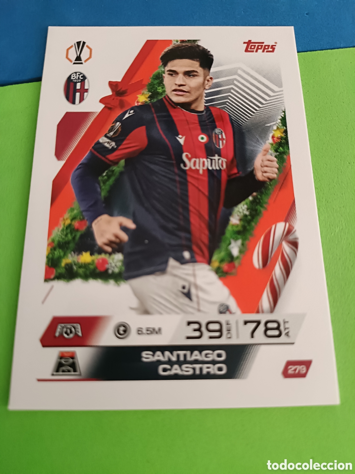 Cromos de F&uacute;tbol: Match Attax Topps 2025 2026 25 26 - Festive Calendar paralela 279 Santiago Castro