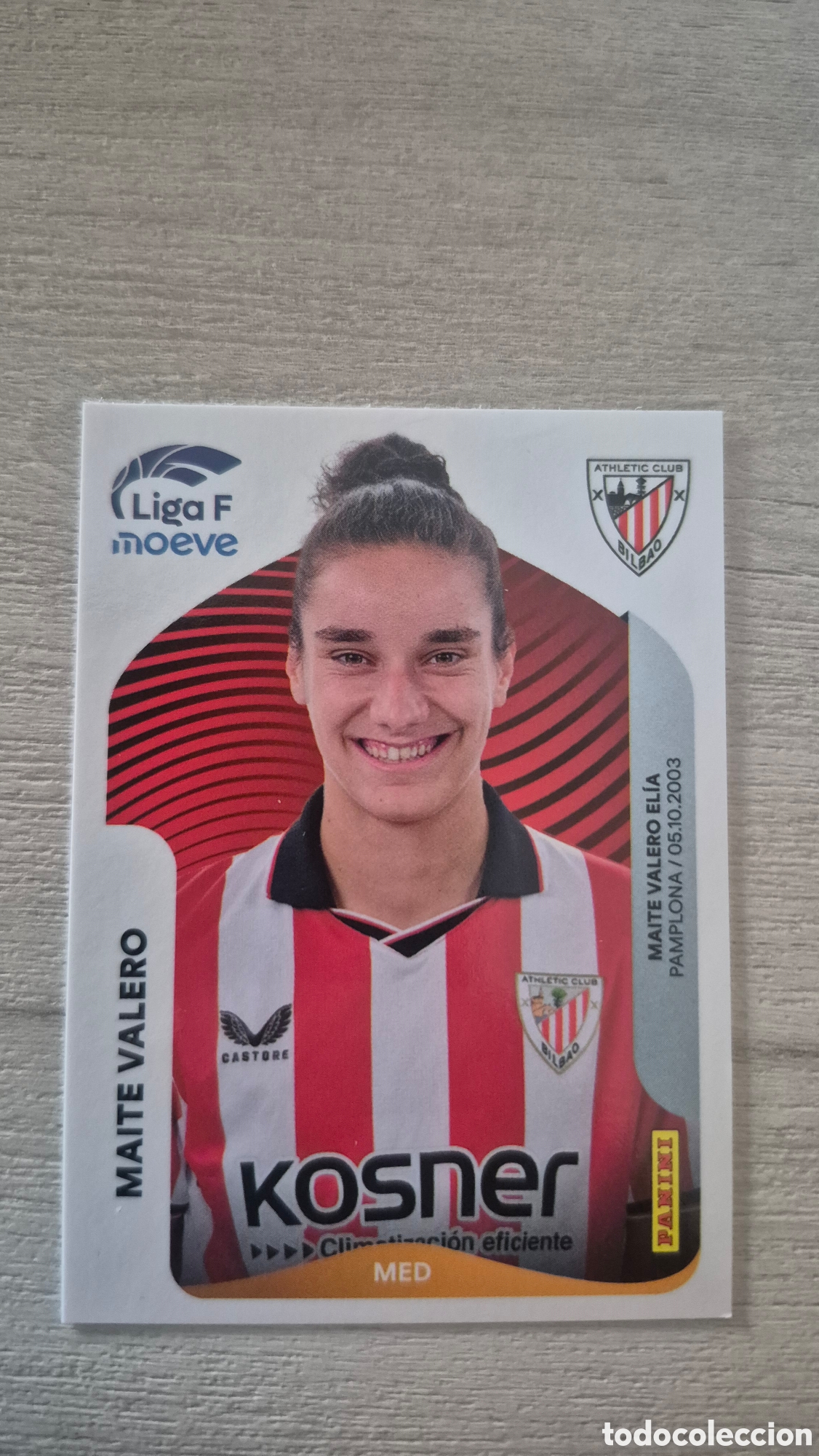 Cromos de F&uacute;tbol: N&deg;33 Athletic Bilbao Maire Valero Liga Femenina 25/26