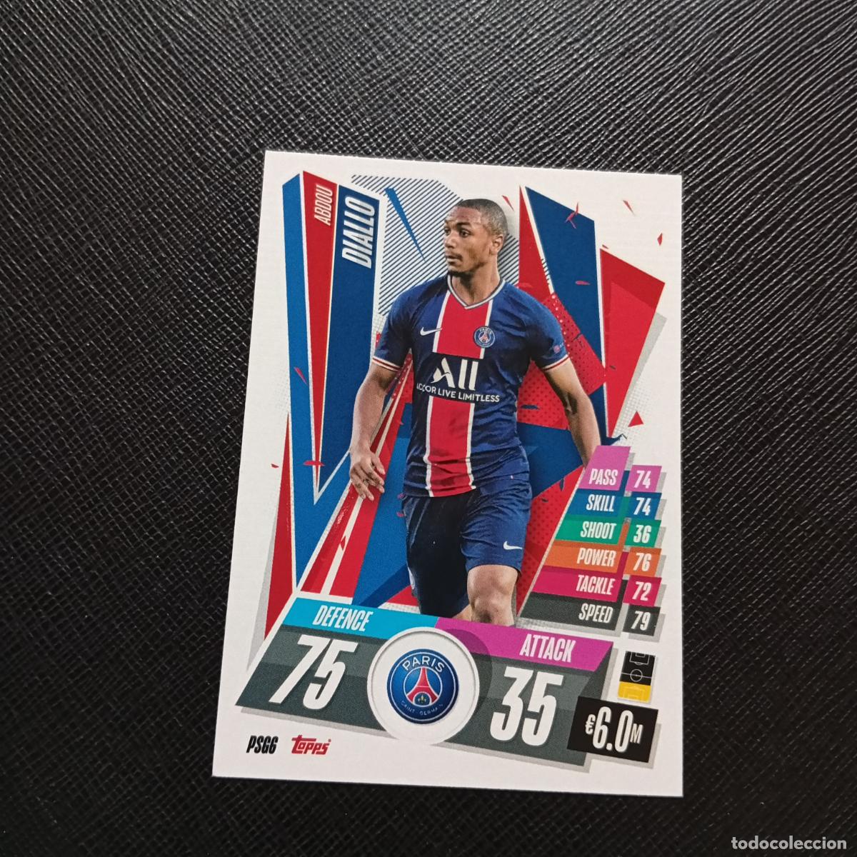 Cromos de F&uacute;tbol: DIALLO PSG TOPPS MATCH ATTAX 2020 2021 CROMO 20 21 FUTBOL - (MD01/02-3) PG61