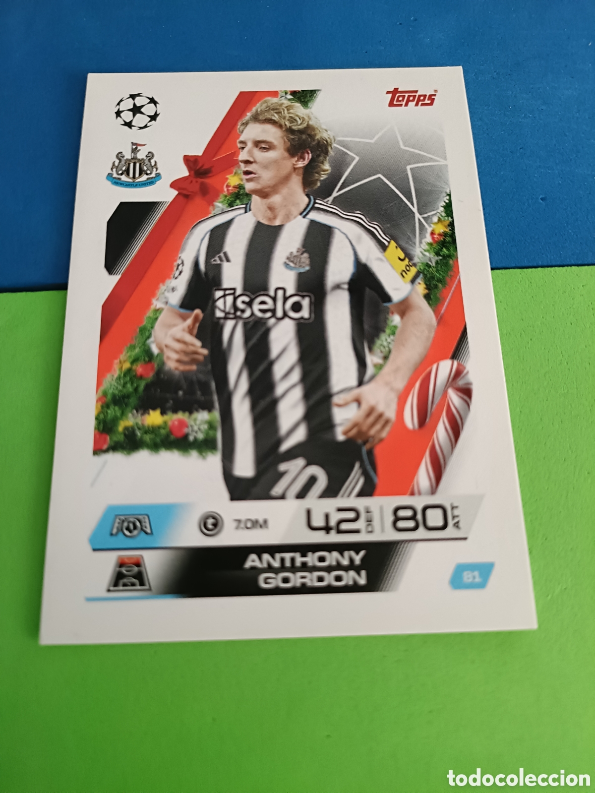 Cromos de F&uacute;tbol: Match Attax Topps 2025 2026 25 26 - Festive Calendar paralela 81 Gordon