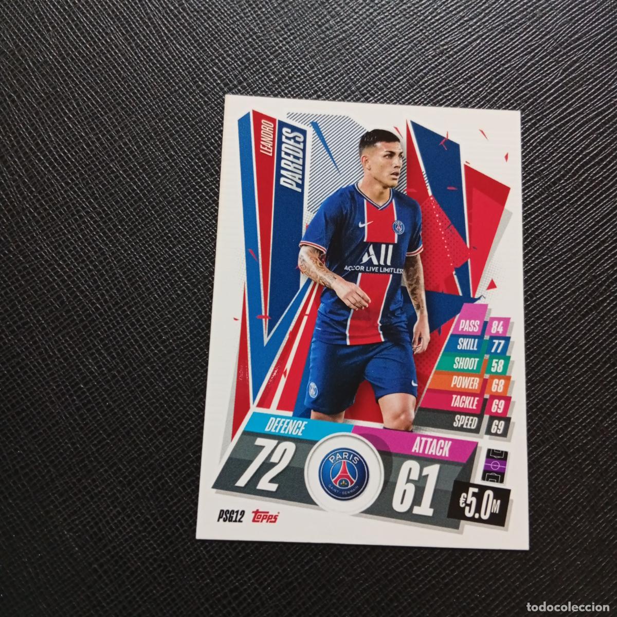 Cromos de F&uacute;tbol: PAREDES PSG TOPPS MATCH ATTAX 2020 2021 CROMO 20 21 FUTBOL - (MD01/02-3) PG62