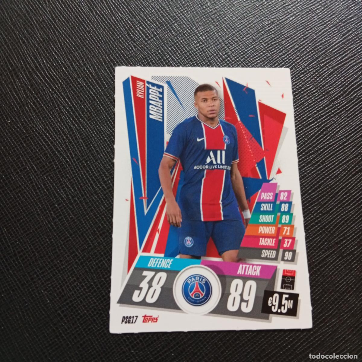 Cromos de F&uacute;tbol: MBAPPE PSG TOPPS MATCH ATTAX 2020 2021 CROMO 20 21 FUTBOL - (MD01/02-3) PG62