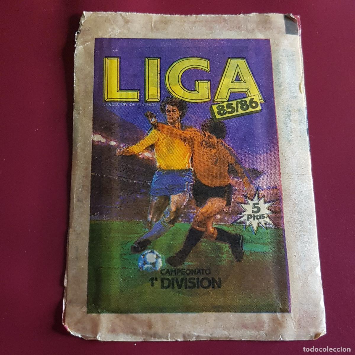 Cartes &agrave; collectionner de Football: ESTE - LIGA 85 86 - 1985 1986 - UN SOBRE DE CROMOS SIN ABRIR