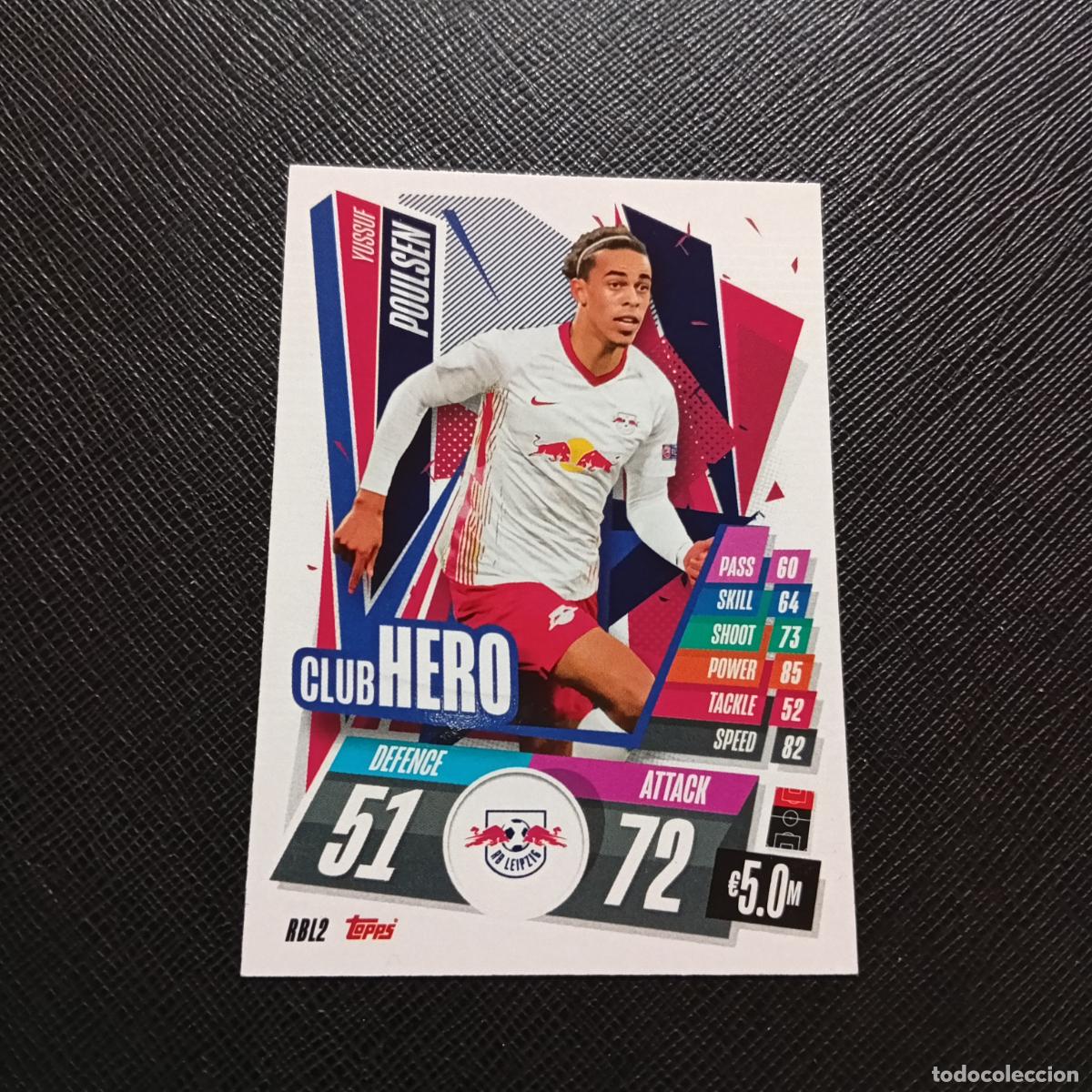 Cromos de Futebol: POULSEN RB LEIPZIG TOPPS MATCH ATTAX 2020 2021 CROMO 20 21 FUTBOL - (MD01/02-3) PG64