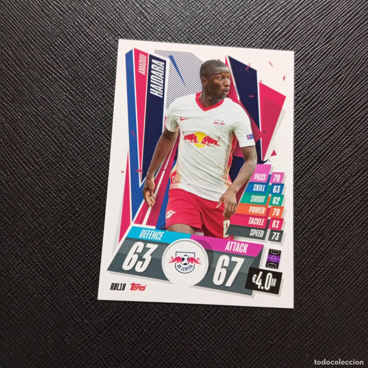 Fu&szlig;ball-Sticker: HAIDARA RB LEIPZIG TOPPS MATCH ATTAX 2020 2021 CROMO 20 21 FUTBOL - (MD01/02-3) PG65