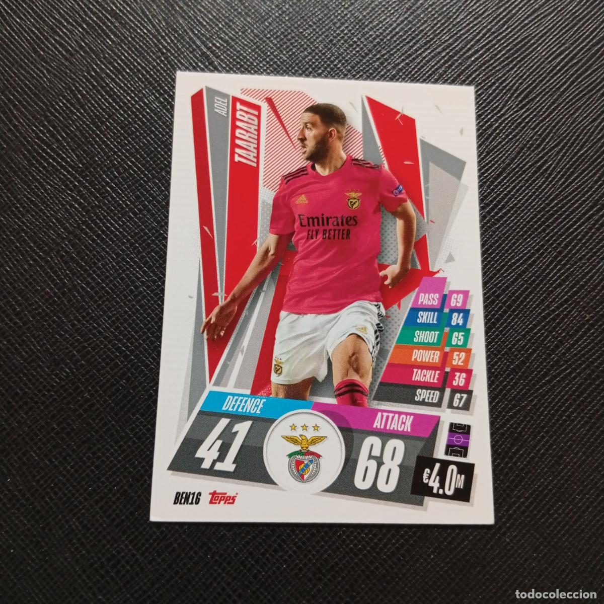 Football Stickers: TAARABT BENFICA TOPPS MATCH ATTAX 2020 2021 CROMO 20 21 FUTBOL - (MD01/02-3) PG68